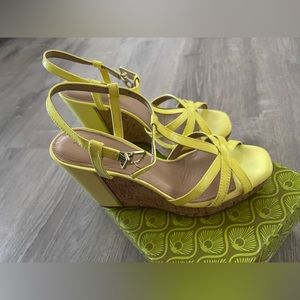 Yellow Antonio Melani wedges